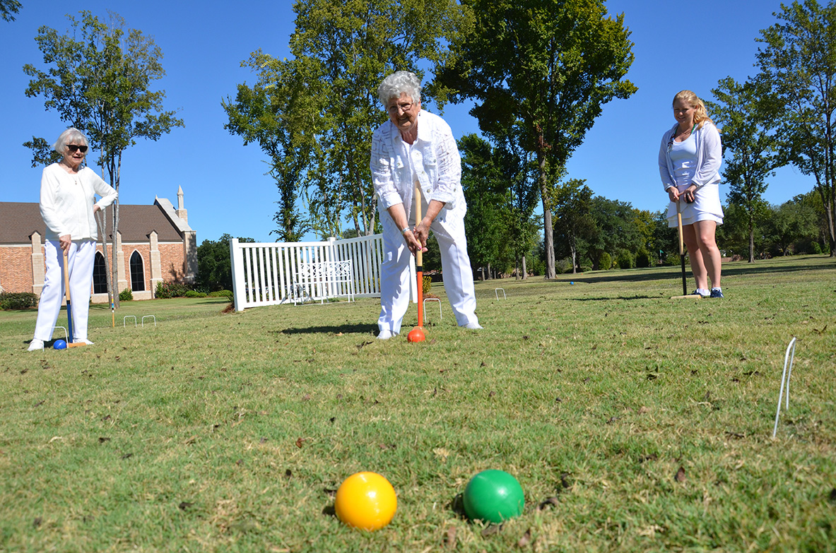 Croquet Is A Favorite Outdoor Recreational Sport Among Residents The Oaks Of Louisiana